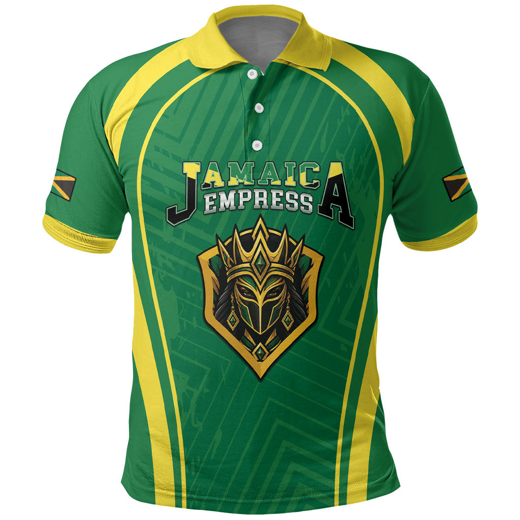 Custom 2026 Jamaica Cricket Queens Polo Shirt Sporty Style