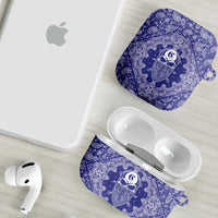 Blue Paisley AirPods Case Skull Gangster - Wonder Print Shop
