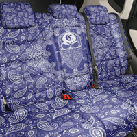 Blue Paisley Back Car Seat Cover Skull Gangster - Wonder Print Shop