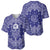 Blue Paisley Baseball Jersey Skull Gangster - Wonder Print Shop