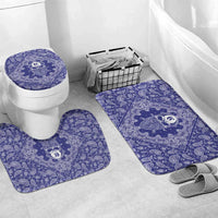 Blue Paisley Bathroom Set Skull Gangster - Wonder Print Shop