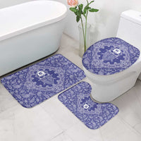 Blue Paisley Bathroom Set Skull Gangster - Wonder Print Shop