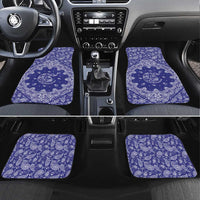 Blue Paisley Car Mats Skull Gangster - Wonder Print Shop