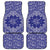 Blue Paisley Car Mats Skull Gangster - Wonder Print Shop