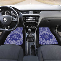 Blue Paisley Car Mats Skull Gangster - Wonder Print Shop