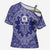 Blue Paisley Cross Shoulder Shirt Skull Gangster - Wonder Print Shop