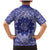 Blue Paisley Family Matching Mermaid Dress and Hawaiian Shirt Skull Gangster - Wonder Print Shop