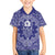 Blue Paisley Family Matching Off The Shoulder Long Sleeve Dress and Hawaiian Shirt Skull Gangster - Wonder Print Shop