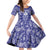 Blue Paisley Family Matching Off Shoulder Short Dress and Hawaiian Shirt Skull Gangster - Wonder Print Shop