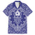 Blue Paisley Family Matching Off Shoulder Short Dress and Hawaiian Shirt Skull Gangster - Wonder Print Shop