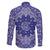Blue Paisley Family Matching Off Shoulder Short Dress and Hawaiian Shirt Skull Gangster - Wonder Print Shop