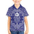 Blue Paisley Family Matching Off Shoulder Short Dress and Hawaiian Shirt Skull Gangster - Wonder Print Shop