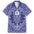 Blue Paisley Family Matching Short Sleeve Bodycon Dress and Hawaiian Shirt Skull Gangster - Wonder Print Shop