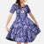 Blue Paisley Family Matching Summer Maxi Dress and Hawaiian Shirt Skull Gangster - Wonder Print Shop
