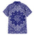 Blue Paisley Family Matching Summer Maxi Dress and Hawaiian Shirt Skull Gangster - Wonder Print Shop