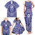 Blue Paisley Family Matching Tank Maxi Dress and Hawaiian Shirt Skull Gangster - Wonder Print Shop