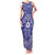 Blue Paisley Family Matching Tank Maxi Dress and Hawaiian Shirt Skull Gangster - Wonder Print Shop