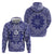 Blue Paisley Hoodie Skull Gangster - Wonder Print Shop
