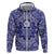 Blue Paisley Hoodie Skull Gangster - Wonder Print Shop