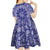 Blue Paisley Kid Short Sleeve Dress Skull Gangster - Wonder Print Shop