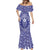 Blue Paisley Mermaid Dress Skull Gangster - Wonder Print Shop