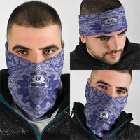 Blue Paisley Neck Gaiter Skull Gangster - Wonder Print Shop