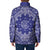 Blue Paisley Padded Jacket Skull Gangster - Wonder Print Shop