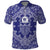 Blue Paisley Polo Shirt Skull Gangster - Wonder Print Shop