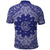 Blue Paisley Polo Shirt Skull Gangster - Wonder Print Shop