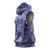 Blue Paisley Sleeveless Hoodie Skull Gangster - Wonder Print Shop