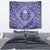 Blue Paisley Tapestry Skull Gangster - Wonder Print Shop