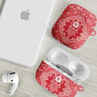 Red Paisley AirPods Case Skull Gangster - Wonder Print Shop