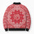 Red Paisley Bomber Puffer Jacket Skull Gangster - Wonder Print Shop