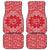 Red Paisley Car Mats Skull Gangster - Wonder Print Shop