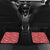 Red Paisley Car Mats Skull Gangster - Wonder Print Shop