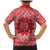 Red Paisley Family Matching Mermaid Dress and Hawaiian Shirt Skull Gangster - Wonder Print Shop