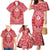 Red Paisley Family Matching Mermaid Dress and Hawaiian Shirt Skull Gangster - Wonder Print Shop