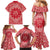 Red Paisley Family Matching Mermaid Dress and Hawaiian Shirt Skull Gangster - Wonder Print Shop
