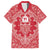 Red Paisley Family Matching Off The Shoulder Long Sleeve Dress and Hawaiian Shirt Skull Gangster - Wonder Print Shop
