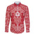 Red Paisley Family Matching Off Shoulder Maxi Dress and Hawaiian Shirt Skull Gangster - Wonder Print Shop