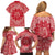 Red Paisley Family Matching Off Shoulder Short Dress and Hawaiian Shirt Skull Gangster - Wonder Print Shop