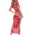 Red Paisley Family Matching Short Sleeve Bodycon Dress and Hawaiian Shirt Skull Gangster - Wonder Print Shop
