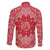 Red Paisley Family Matching Summer Maxi Dress and Hawaiian Shirt Skull Gangster - Wonder Print Shop