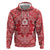 Red Paisley Hoodie Skull Gangster - Wonder Print Shop