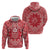 Red Paisley Hoodie Skull Gangster - Wonder Print Shop