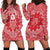 Red Paisley Hoodie Dress Skull Gangster - Wonder Print Shop