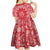 Red Paisley Kid Short Sleeve Dress Skull Gangster - Wonder Print Shop