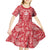 Red Paisley Kid Short Sleeve Dress Skull Gangster - Wonder Print Shop