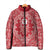 Red Paisley Padded Jacket Skull Gangster - Wonder Print Shop