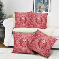 Red Paisley Pillow Cover Skull Gangster - Wonder Print Shop